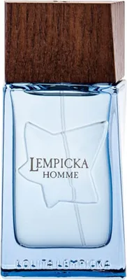 A product shot of a bottle of Lolita Lempicka Homme Eau de Toilette.