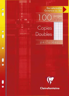 Image de Clairefontaine 4721C Clairefontaine Copies doubles perforées, A4, séyès