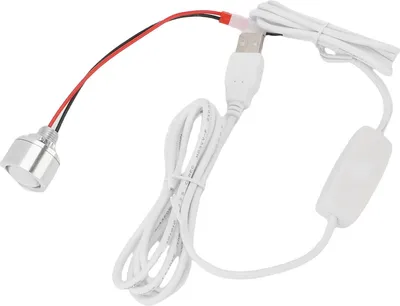 Imagen del producto de Foco LED regulable sin niveles, con conexión USB, de 80 lúmenes, 4000K y 1W, ideal para iluminar cuadros, joyas, armarios, pasillos, etc