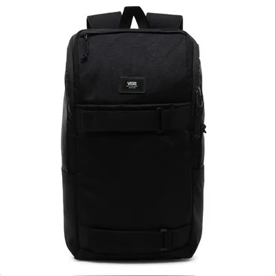 A black Vans rucksack is shown against a white background.