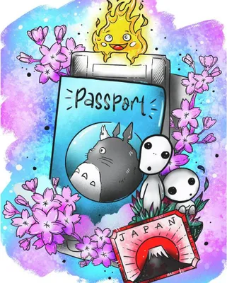 Produktbild von Malen nach Zahlen mit einem Rahmen Passport Ghibli Gemälde 40x50 cm