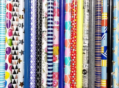 Produktbild von 10 Rollen Geschenkpapier Rolle 200 x 70 cm Ganzjahr Geburtstags Mix Stück Papier