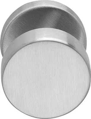 Produktbild von Flachknopfrosette Wechselgarniturknopf Edelstahl matt ø52mm Türknopf Türknauf