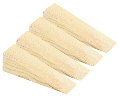 Immagine prodotto di Set di 4 fermaporte in legno con base antiscivolo