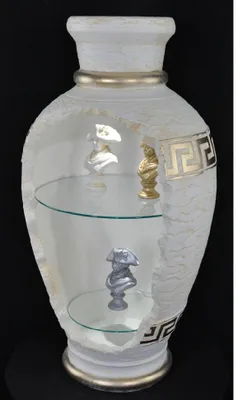 Produktbild von Design Bar Vasenbar Regal Glas Leuchte Vase Schrank Vitrinen 6861