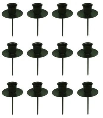 Produktbild von Novaliv 12x Kerzenpick Stabkerzen SCHWARZ