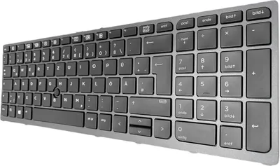 Produktbild von DEUTSCHE - Tastatur mit Beleuchtung LED , Trackpoint kompatibel für HP ZBook 17 G3 (T7V67EA)