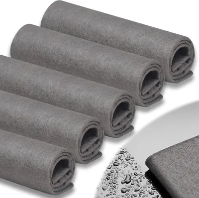 Produktbild von Verdicktes Magisches Reinigungstuch, Wiederverwendbaren Mikrofasertücher Auto, Mikrofaser Putztücher,Fusselfreie, Super Saugfähigkeit, für Haushalt Küchen Badezimmer Fenster Glas 30x40cm 5 Stück