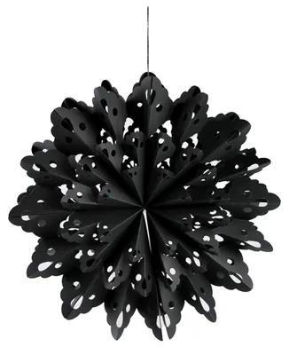 Produktbild von Schwarze Gothic Deko Schneeflocke 40cm
