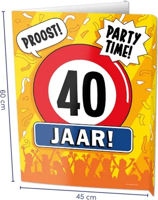 Image de Étiquettes pour fenêtres de Paperdreams – 40 ans