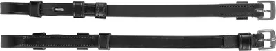 Produktbild von Waldhausen S-Line Backenstücke Leder schwarz mit Haken, Größe:One Size