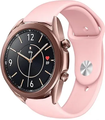 Produktbild von Strap-it Samsung Galaxy Watch 3 41mm Sportarmband (Hellrosa)