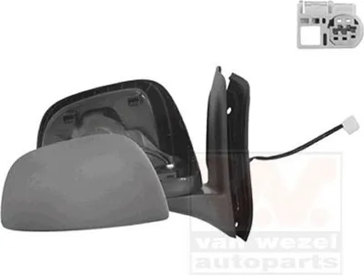 Produktbild von VAN WEZEL 5263808 Außenspiegel Seitenspiegel Rechts für SUZUKI SX4 (EY, GY) Konvex Unbeheizt Grundiert