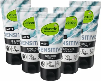 Obrázok produktu pre 5 x alverde MEN - Krém na tvár - Sensitive Nature (5 x 50 ml)