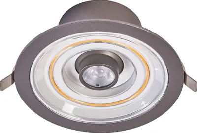 Produktbild von Ledvance LED Downlight Einbaustrahler Decor Filament Halo Silber 7W 620lm Warmweiß 2700K Schalter steuerbar