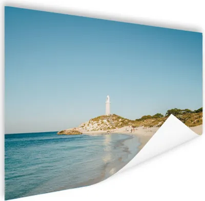 Produktbild von MuchoWow® Poster Insel mit Leuchtturm 180x120 cm - Fotoplakat