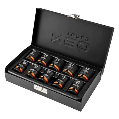 Produktbild von NEO TOOLS Steckschlüsselsatz 12-101 Chrom-Vanadium-Stahl