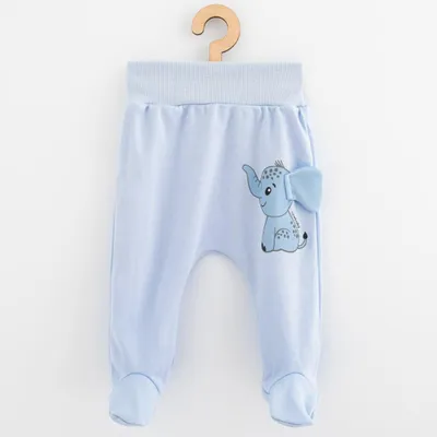 Image de Nouveau : bavoir pour bébé Baby Happy Elephant bleu en coton, taille 80 (9-12 mois)