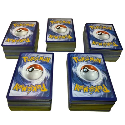 500 Pokémon Karten deutsch als Sammelkarten Konvolut – mehrere Kartenstapel unbespielt und neuwertig