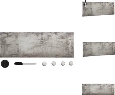 Image de vidaXL Tableau magnétique mural en verre, 60x20 cm - Tableaux blancs
