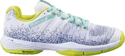 Produktbild von Babolat Sensa Padel-Tennis Padelschuhe Sportschuhe weiß/blau/gelb 31S22757-1066, Schuhgröße:40 EU