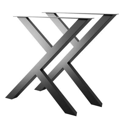Produktbild von MetaloPro 2 Stück Tischbeine-Metall Schwarz 72cm I Schwerlast Tischfüße Schreibtisch Esstisch Tischgestell Tischfüsse Tischuntergestell Beine Tisch Füße Schreibtischbeine Table-Legs Möbel Deko