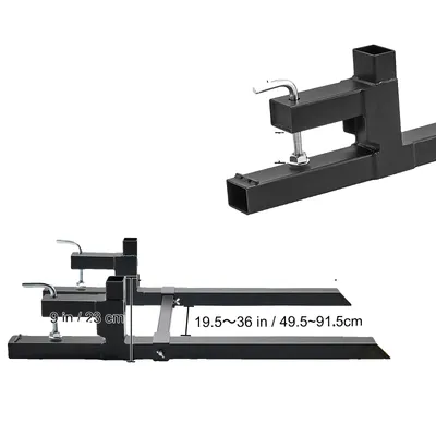 Produktbild von Klemme für Palettengabeln, 2000 lbs Tragfähigkeit, 43 Zoll Abmessungen , 43 Zoll verstellbar