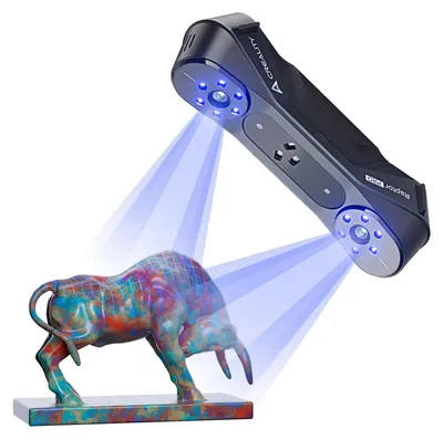 Obrázek produktu pro 3D CR-Scan Raptor Pro 22 Intersect +7 Parallel Blue Lines & NIR 3D skener pro 3D tisk Reverse Engineering Ruční skener až 60FPS
