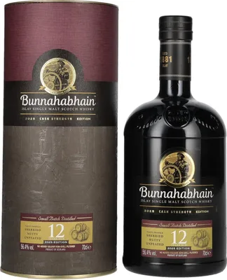 Produktbild von Bunnahabhain 12 Years Old Islay Single Malt Cask Strength Edition 2025 56,4% Vol. 0,7l in Geschenkbox