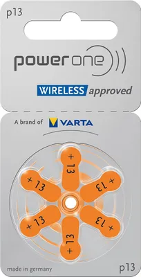 Produktbild von Varta Power One Gr. 13 Hörgerätebatterien Orange 6er Blister PR48 24606 p13