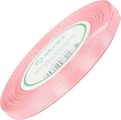Image de Ruban de satin rose 6mm - 32mb