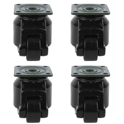 Obrázok produktu pre 4ks Level Adjustment Caster GD?40F Heavy Duty Industrial Roller Wheel Leveling Caster Wheels Black