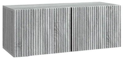 Immagine prodotto di vidaXL Mobile TV a parete, 78,5 x 31 x 30 cm, effetto legno Sonoma grigio
