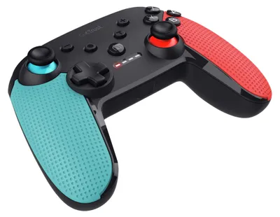 Obrázok produktu pre Trust GXT 1246B Muta, Gamepad, Nintendo Switch, Nintendo Switch Lite, D-pad, Tlačidlo výberu, Tlačidlo štart, Bezdrôtový, Bluetooth, Čierna, Modrá, Červená
