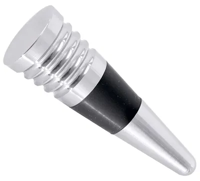 Produktbild von Flaschenverschluss, Weinverschluss, Edelstahl mit Gummiring, 8,5cm