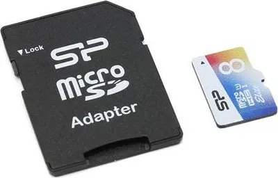 Produktbild von Silicon Power Elite UHS-1 Colorful 8 GB, MicroSDHC, Flash-Speicher Klasse 10, SD-Adapter