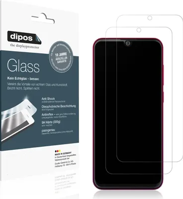Produktbild von 2x Schutzfolie für Walton Primo H9 matt - Anti-Shock 9H Folie dipos Glass Kunststoffglas