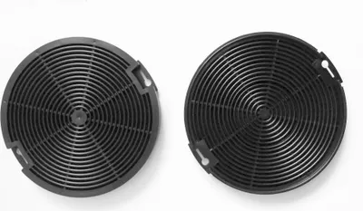 Produktbild von Kohlefilter Set (2 Stk.) für AEG Electrolux Zanussi EFF 75 rund 150mm Aktivkohlefilter 4055093712
