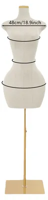 Produktbild von Kleiderständer Mannequin, Höhenverstellbar, Modernes Design, Weiß