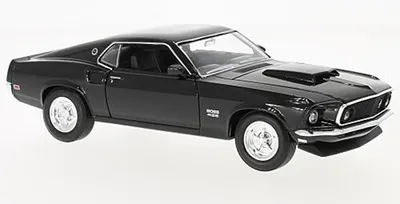 Produktbild von Welly WEL24067W-BLACK - 1/24 / Ford Mustang Boss 429, schwarz, 1969 - Neu
