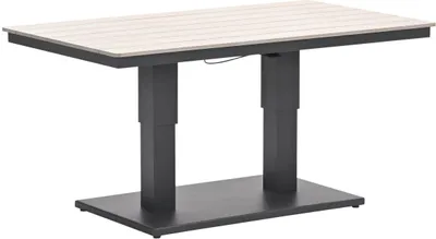 Productafbeelding van Cyprus tafel- in hoogte verstelbaar - 150x87cm -c. black-light teak