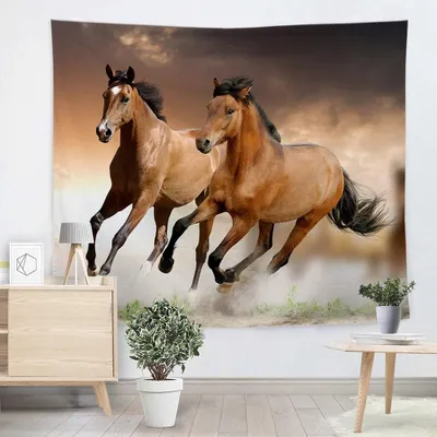 Productafbeelding van Wandtapijt met Paardenthema voor Slaapkamer en Woonkamer