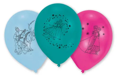 Zdjęcie produktu dla Balony Lateksowe Mix Frozen Kraina Lodu 10" 10Szt