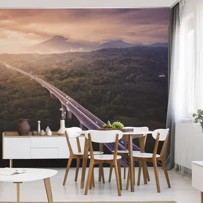 Produktbild von Muralo XXL Vlies FOTOTAPETE AUTOBAHN Aussicht Vogelperspektive (B) 416 cm x (H) 254 cm Tapete Wandtapete WOHNZIMMER SCHLAFZIMMER 4587