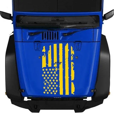 Produktbild von Auto-Flagge 90x51cm, wasserdicht, gelb, Vinyl-Sticker