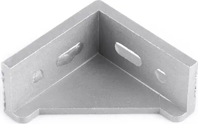 Immagine prodotto di 5 pezzi staffa angolare a L in lega di alluminio fissaggio ad angolo retto 58 x 58 mm