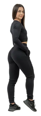 Produktbild von Nebbia High-Waist Joggers INTENSE Signature Black L Fitness Hose
