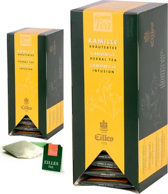 Produktbild von EILLES TEE Teebeutel KAMILLE, Sparpack mit 2x25er Box