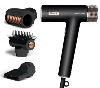 Obrázek produktu pro Shark STYLE iQ HD731EU, Více stylů, Teplé, Kudrnaté vlasy, Rovné vlasy, 110 °C, Černá, 2,4 m