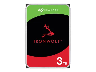Immagine prodotto di Seagate IronWolf NAS 3 TB CMR, disco rigido (SATA 6 Gb/s, 3,5") - Seagate ST3000VN006 - (Accessori per PC / Archiviazione)